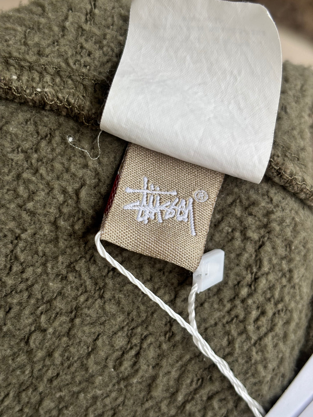 Stussy Rare All Over Print Spell Out Full Zip Up Hoodie