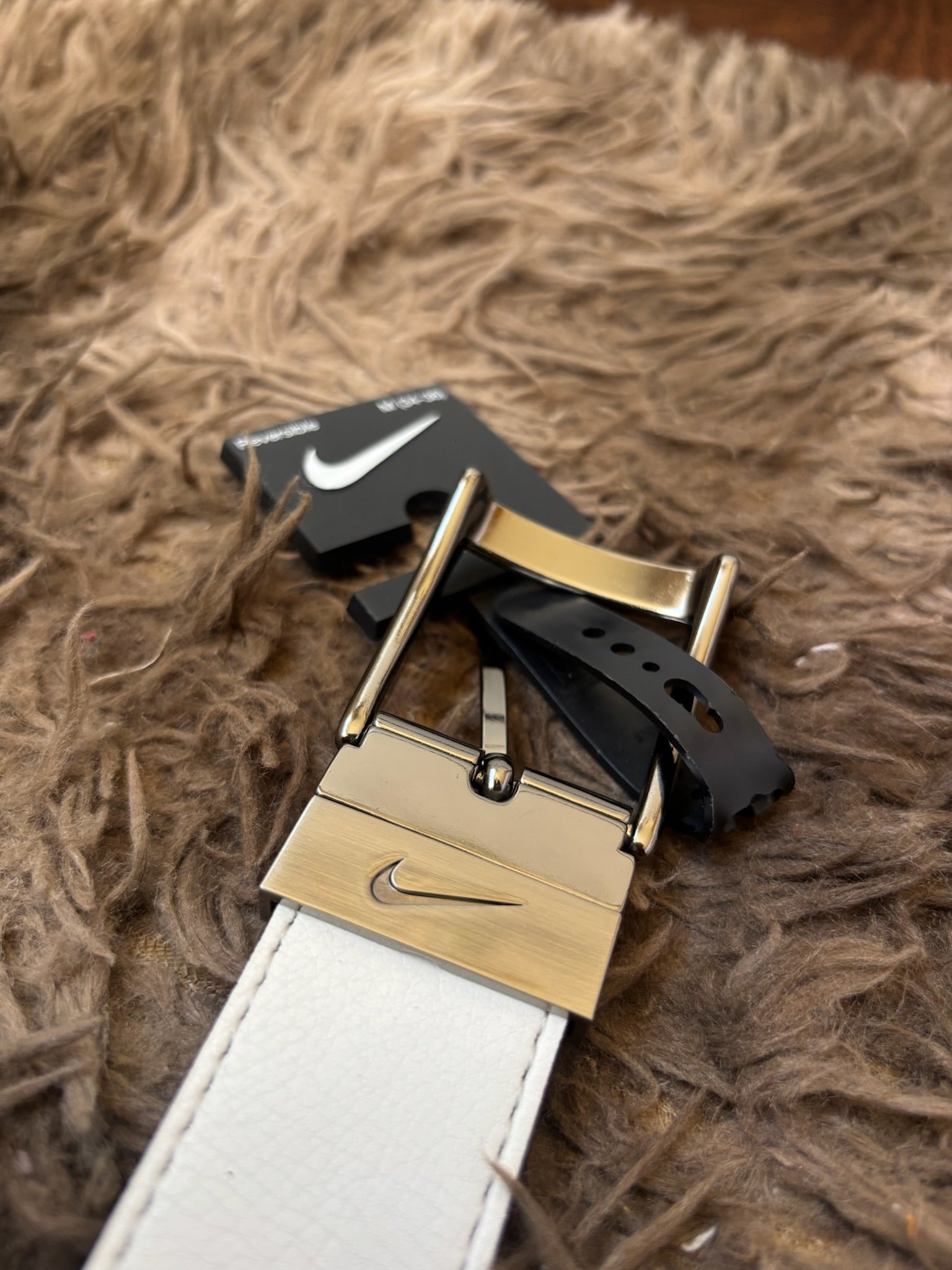 Cinturón Nike doble faz