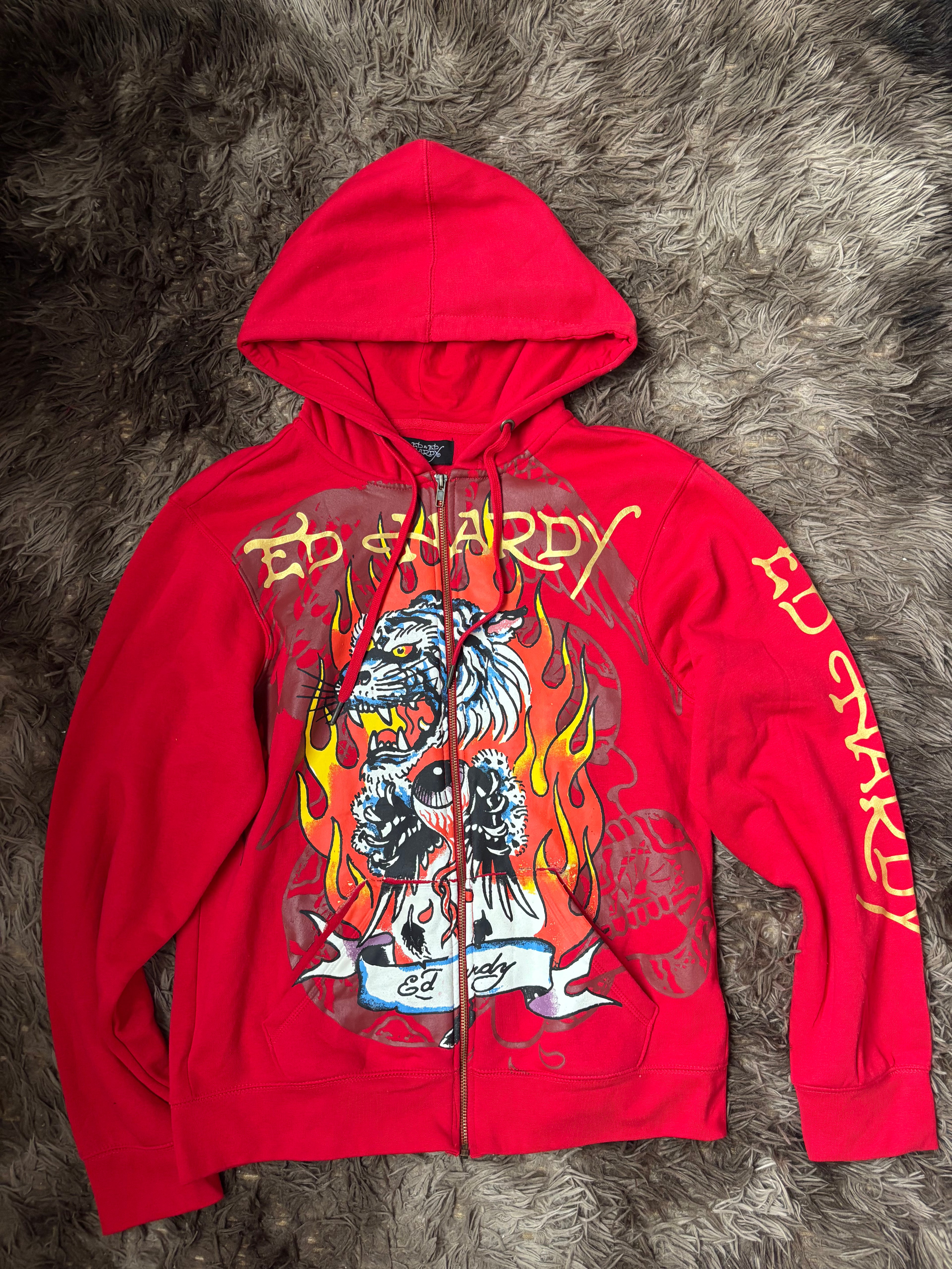 Zipper Hoodie Ed Hardy
