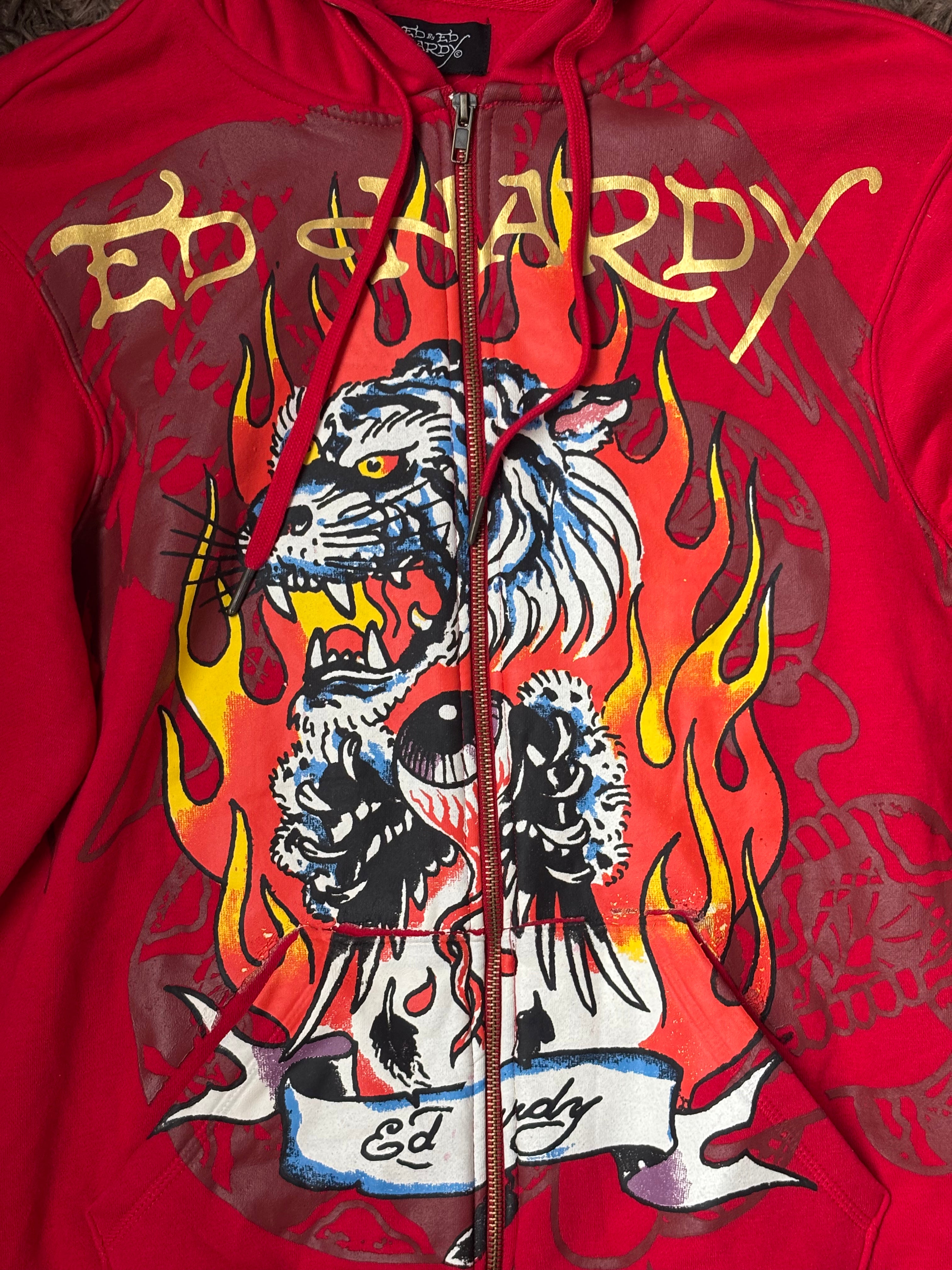Zipper Hoodie Ed Hardy
